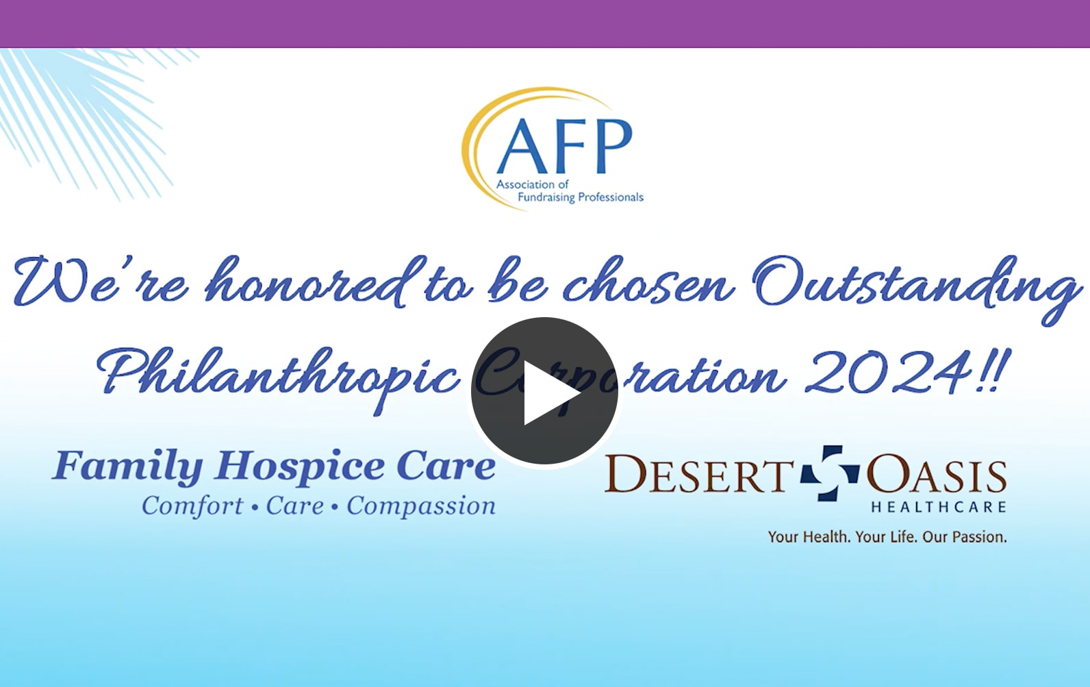 Desert Chat - Celebrating DOHC's Outstanding Philanthropy | DOHC | YouTube Video