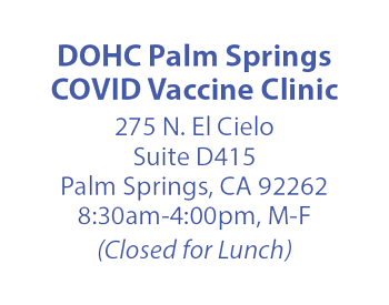 DOHC Palm Springs Covid Clinic